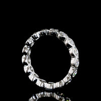 Platinum Bezel Set Round Lab Diamond Eternity Band - 1.58 Carat Total Weight E-F Color VS1 Clarity - Covaloro Fine Jewelry