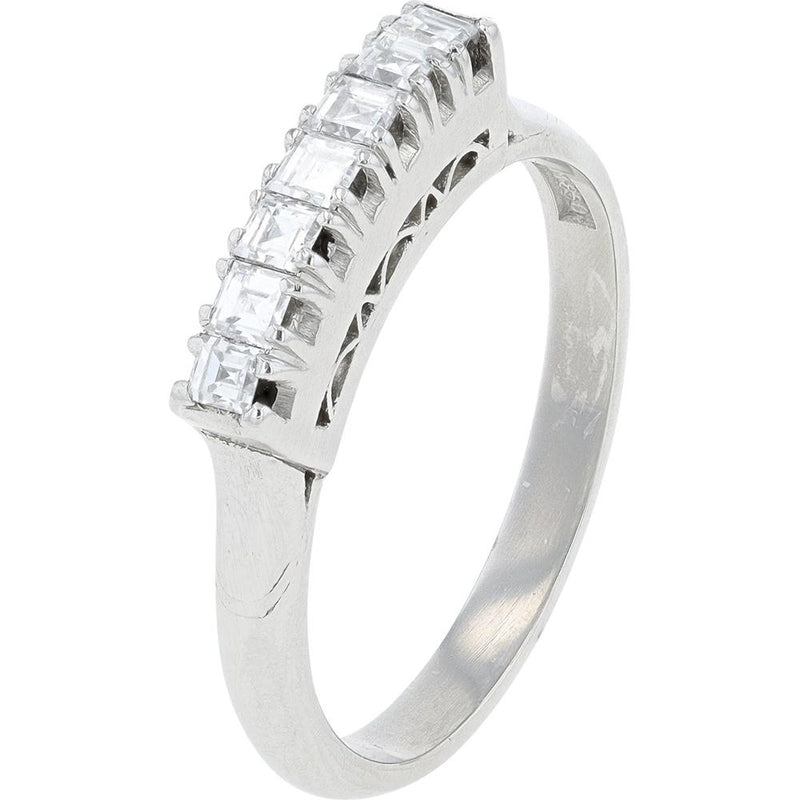 Platinum Diamond Band with 0.38 Carat Total Diamond Weight