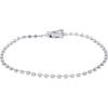 Platinum Diamond Bracelet - 1.61 Carat Sparkling Elegance