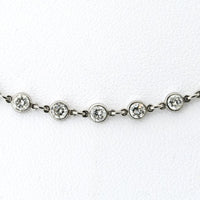 Platinum Diamond By The Yard Necklace - 5.79 Carats Total Diamond Weight