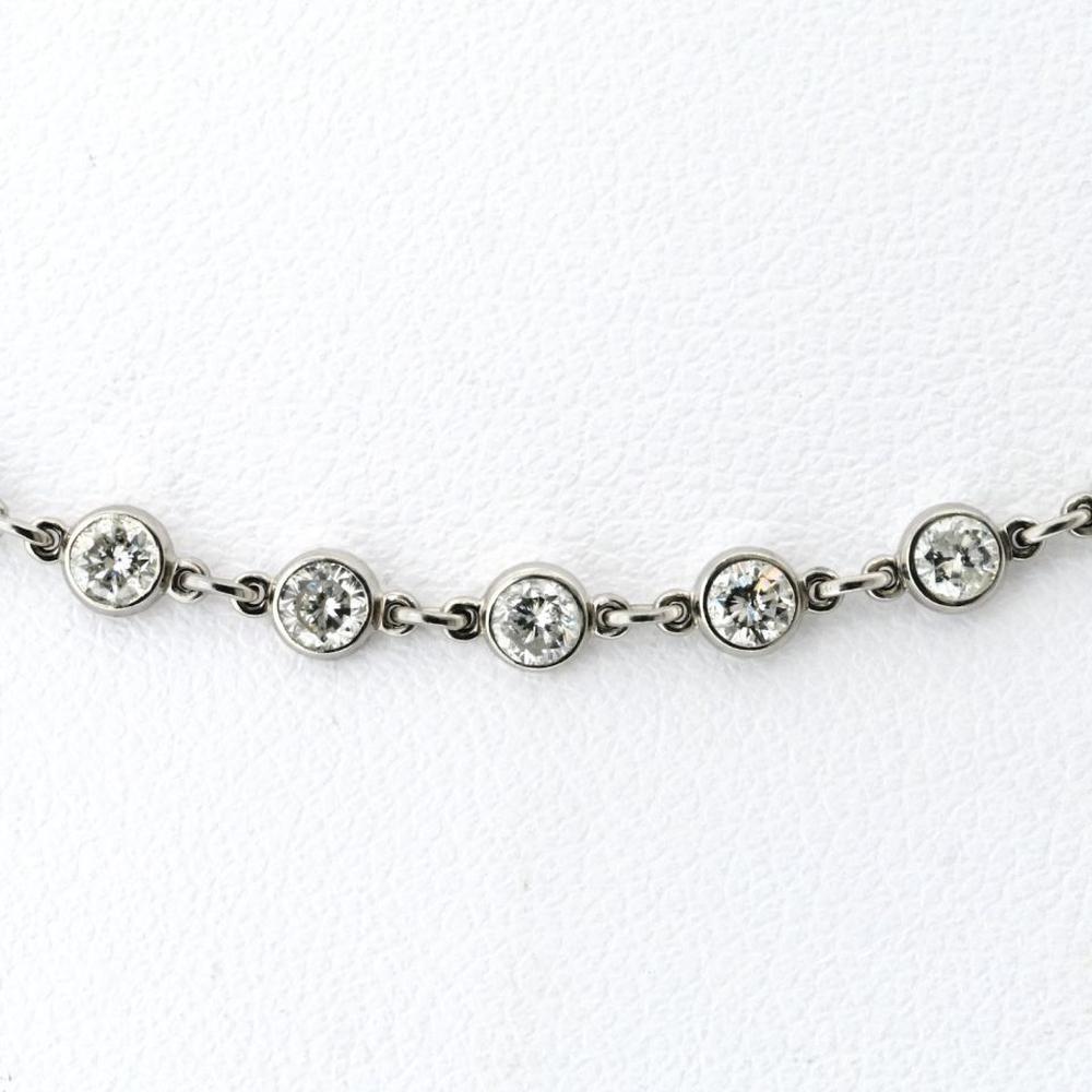 Platinum Diamond By The Yard Necklace - 5.79 Carats Total Diamond Weight