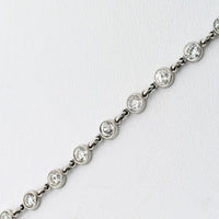 Platinum Diamond By The Yard Necklace - 5.79 Carats Total Diamond Weight
