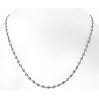 Platinum Diamond By The Yard Necklace with 6.11 Carats Total Diamond Weight