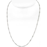 Platinum Diamond Necklace with 2.85 Carats Total Diamond Weight - 20 Inches