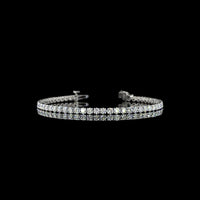 Platinum East-West Tennis Bracelet with 4.79 Carat Lab Grown Brilliant and Marquise Cut Diamonds - E-F VS1 Clarity - Covaloro Fine Jewelry