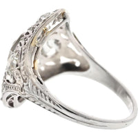 Platinum Estate Art Deco Diamond Ring - 2.5 Carats Total Diamond Weight