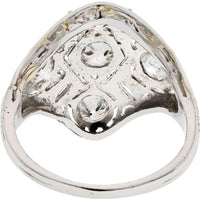 Platinum Estate Art Deco Diamond Ring - 2.5 Carats Total Diamond Weight