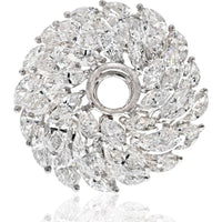Platinum Estate Ring with 4 Carats of Brilliant Diamonds - A Timeless Luxury Piece