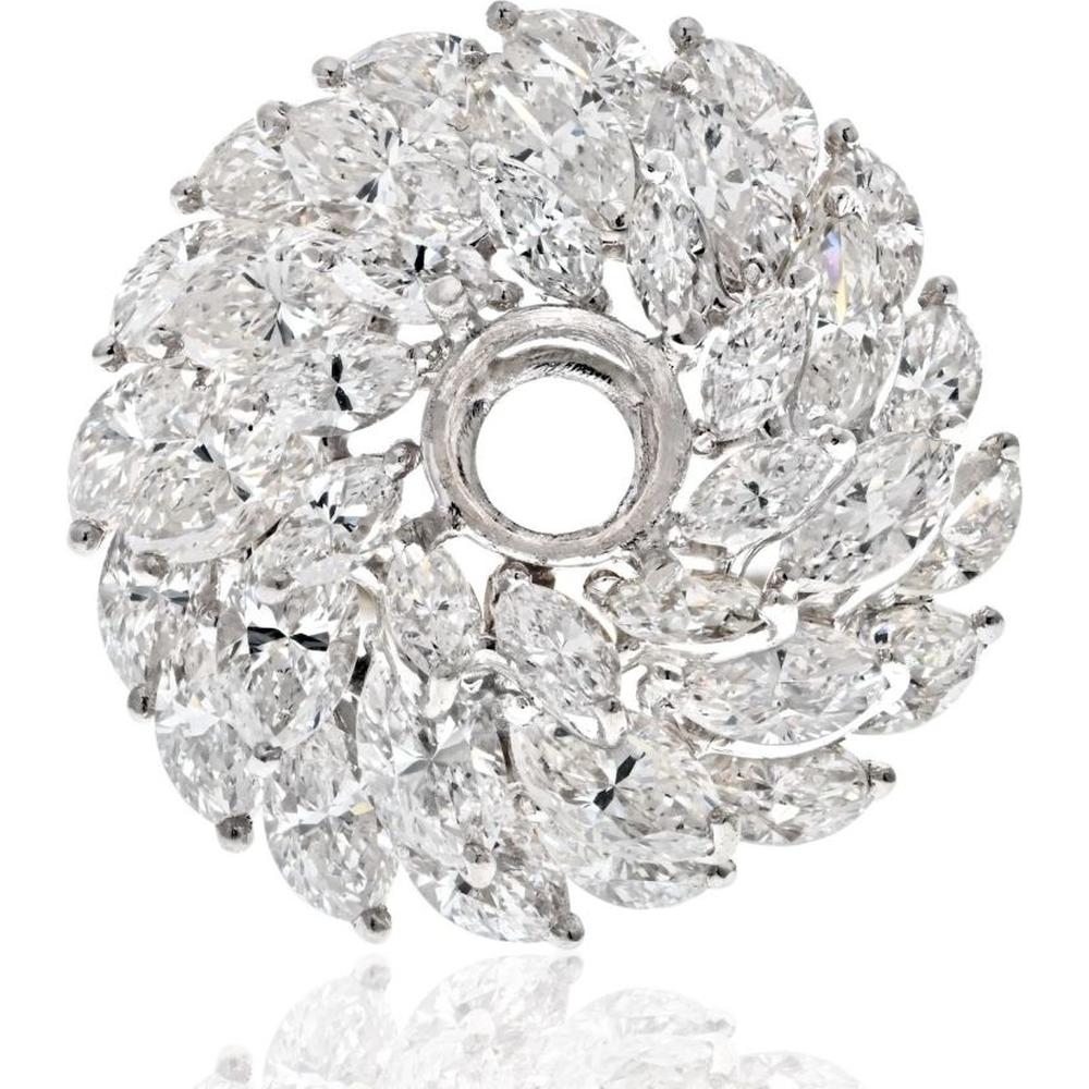 Platinum Estate Ring with 4 Carats of Brilliant Diamonds - A Timeless Luxury Piece