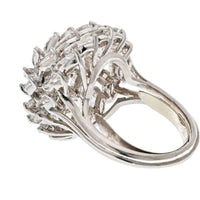 Platinum Estate Ring with 4 Carats of Brilliant Diamonds - A Timeless Luxury Piece