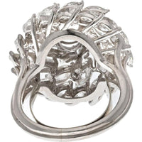 Platinum Estate Ring with 4 Carats of Brilliant Diamonds - A Timeless Luxury Piece