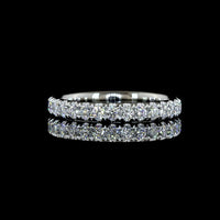 Platinum Eternity Band with 30 Round Brilliant Cut Lab Diamonds (E-F VS1) - 0.67 Carat Total Diamond Weight - Covaloro Fine Jewelry