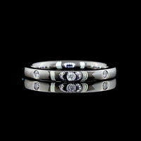 Platinum Eternity Band with 8 Flush Set Round Lab Diamonds - 0.13 Carat Total Diamond Weight - Covaloro Fine Jewelry