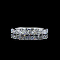 Platinum Eternity Band with Pave-Set Round Lab Diamonds - 1.36 Carats Total Diamond Weight - Covaloro Fine Jewelry