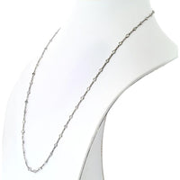 Platinum Necklace with 6.75 Carats Diamond Station Design