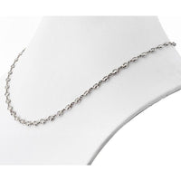 Platinum Necklace with Round Brilliant Cut Diamonds - 7.35 Carats Total Diamond Weight