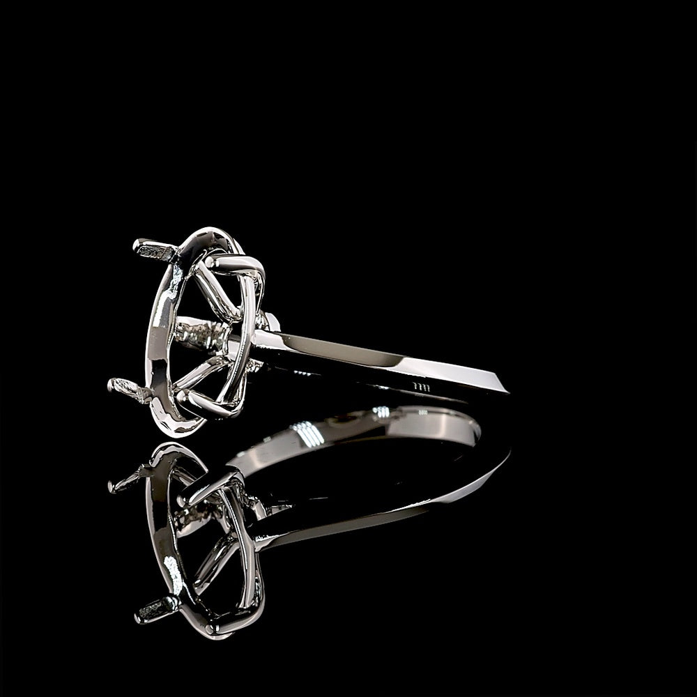 Platinum Oval Cut Solitaire Ring with IGI Certified 3.04 Carat Lab-Grown Diamond - E-F Color, VVS1 Clarity - Covaloro Fine Jewelry