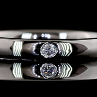 Platinum Round Shape Eternity Band with 8 Flush Set Lab-Grown Brilliant Cut Diamonds - 0.18 Carats Total Diamond Weight (E-F Color, VS Clarity) - Covaloro Fine Jewelry