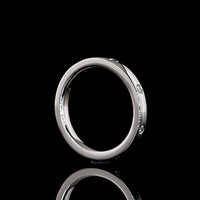 Platinum Round Shape Eternity Band with 8 Flush Set Lab-Grown Brilliant Cut Diamonds - 0.18 Carats Total Diamond Weight (E-F Color, VS Clarity) - Covaloro Fine Jewelry