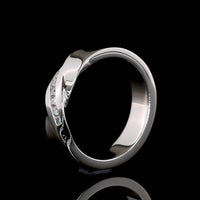Platinum Special Eternity Band with 0.13 Carat Flush Set Princess Cut Lab Diamonds - E-F Color, VS Clarity - Covaloro Fine Jewelry