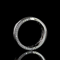 Platinum Special Eternity Band with Prong Set Round Lab Diamonds - 0.13 Carat Total Diamond Weight - Covaloro Fine Jewelry