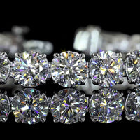 Platinum Tennis Bracelet with 30 Round Brilliant Cut Lab Diamonds E-F VS - 21.99 Carats Total Diamond Weight - Covaloro Fine Jewelry