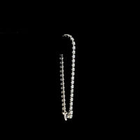 Platinum Tennis Bracelet with 40 Prong-Set Round Lab Diamonds - 12.37 Carat Total Weight, E-F Color VS2 Clarity - Covaloro Fine Jewelry