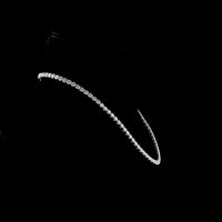 Platinum Tennis Necklace with 91 Round Brilliant Cut Lab Diamonds - 28.33 Carat Total Weight, E-F Color & VS1 Clarity - Covaloro Fine Jewelry