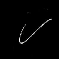 Platinum Tennis Necklace with 91 Round Brilliant Cut Lab Diamonds - 28.33 Carat Total Weight, E-F Color & VS1 Clarity - Covaloro Fine Jewelry