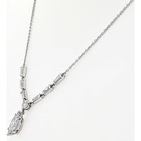 Platinum Tiffany & Co. Marquise Drop Necklace with 1.50 Carats Diamond