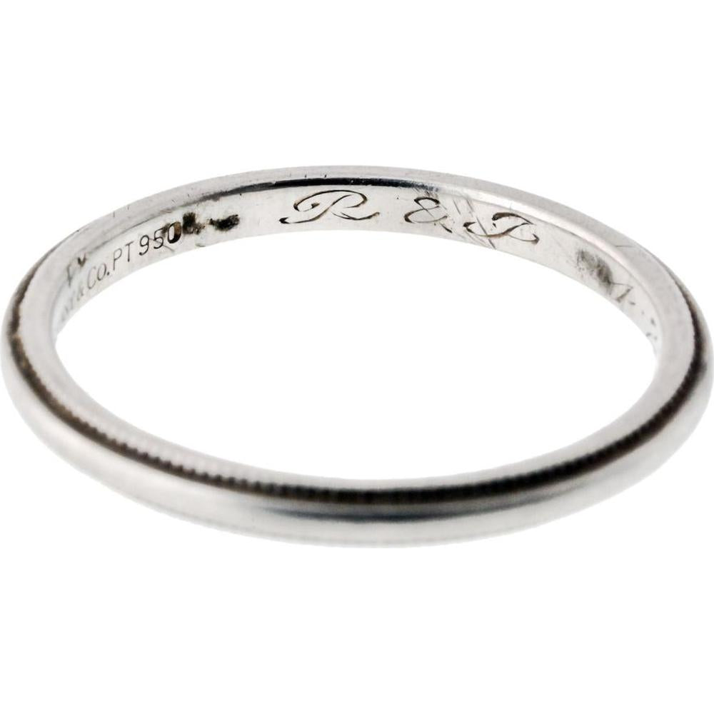 Platinum Tiffany & Co. Wedding Band - 3.6 Grams of Timeless Elegance