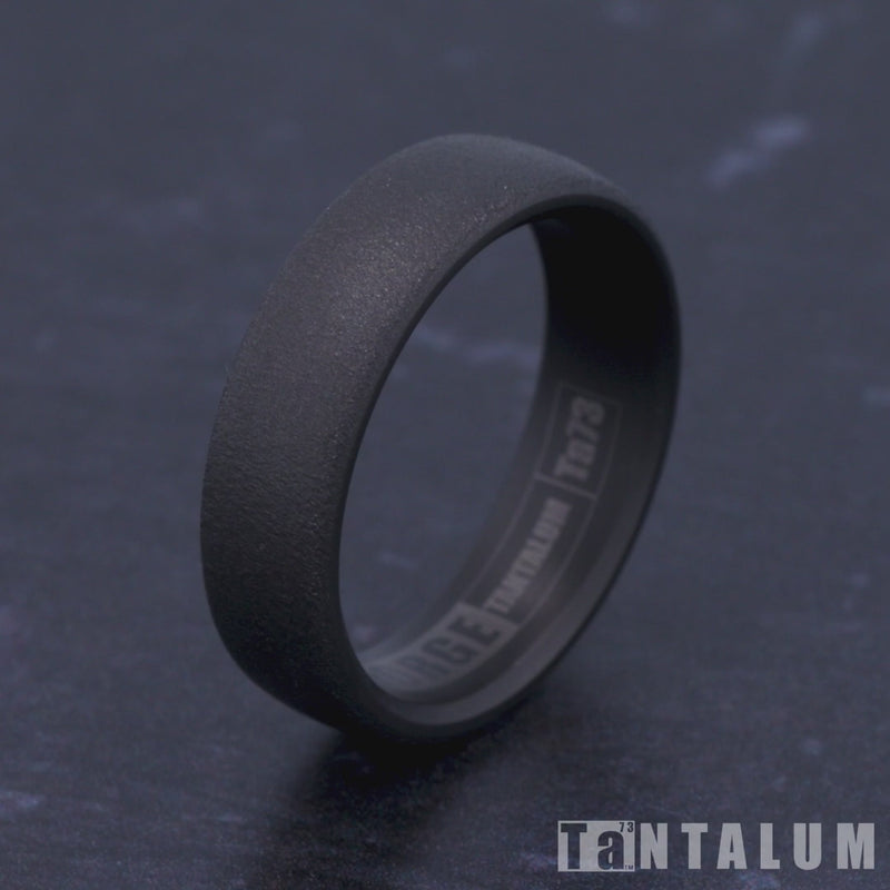 The Marshall Men's Wedding Band in Tantalum - 6.5mm Width by Tantalum