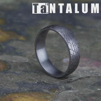 The Avalon Men's Wedding Band in Grey Tantalum - 6mm Width by Tantalum