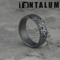 The Switch Men's Wedding Band in Grey Tantalum - 7.5mm Width by Tantalum