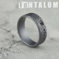 The Sword Men's Wedding Band in Grey Tantalum - 7mm Width by Tantalum
