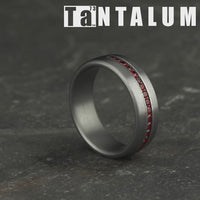 The Cardinal Men's Wedding Band in Grey Tantalum - 7.5mm Width by Tantalum