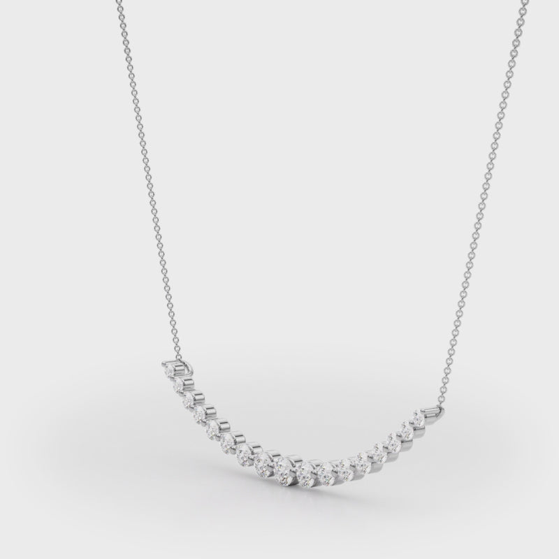 14K White Gold 1.5 Carat Lab Diamond Fashion Pendant by Robinson's Jewelers
