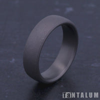 The Visionary Men's Wedding Band in Grey Tantalum - 6.5mm Width by Tantalum