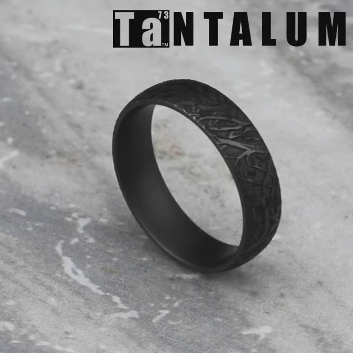 The Artemis Men's Wedding Band in Tantalum - 6mm Width by Tantalum