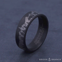 The Roamer Men's Wedding Band in Tantalum - 7mm Width by Brook and Branch