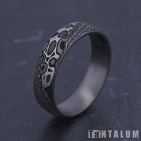 The Acid Etch Men's Wedding Band in Grey Tantalum - 6mm Width by Tantalum