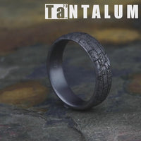 The Troy Men's Wedding Band in Grey Tantalum - 6.5mm Width by Tantalum