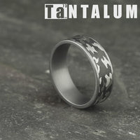 The Rebel Men's Wedding Band in Grey and Tantalum - 7.5mm Width by Tantalum