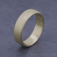 The Vale Men's Wedding Band in 14K Yellow Gold - 6.5mm Width by Benchmark