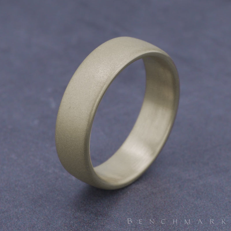 The Vale Men's Wedding Band in 14K Yellow Gold - 6.5mm Width by Benchmark
