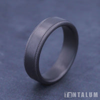 The Rogue Men's Wedding Band in Grey Tantalum - 6.5mm Width by Tantalum