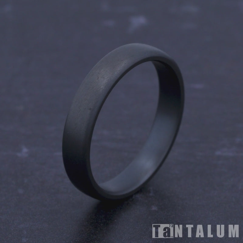 The Baron Men's Wedding Band in Tantalum - 4.5mm Width by Tantalum