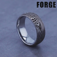 The Gladiator Men's Wedding Band in Tungsten - 8mm Width by Forge