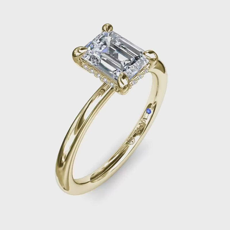 Fana - Exceptionally Striking Diamond Engagement Ring - S4066 - Available in 14K & 18K Gold (White, Yellow or Rose) and Platinum