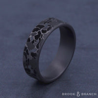 The Duck Camo Men's Wedding Band in Grey Tantalum - 7mm Width by Brook and Branch